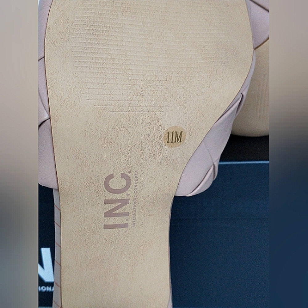 New w/Box Inc International Concepts Liah Braided Vegan Leather Dress Mules - Picture 9 of 10